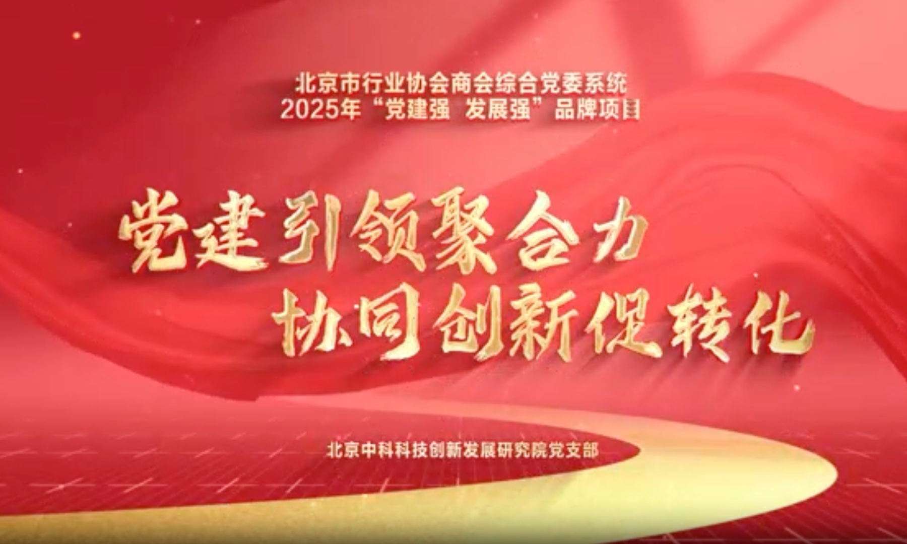 北京中科科技创新发展研究院党支部获评2025年北京市行业协会商会综合党委系统“党建强 发展强”品牌项目